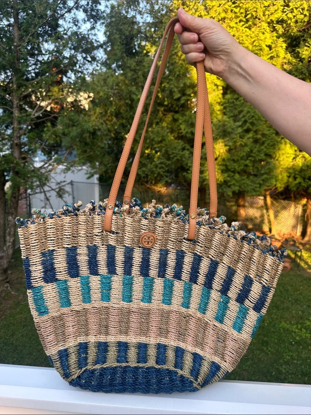Tory Burch Jute Straw Tote